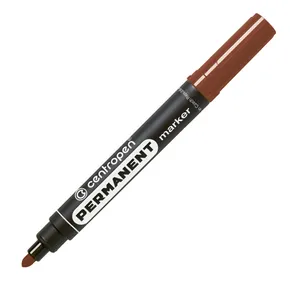Centropen, marker 8566, brązowy, 10szt, 2.5mm, na bazie alkoholu, cena za 1 szt